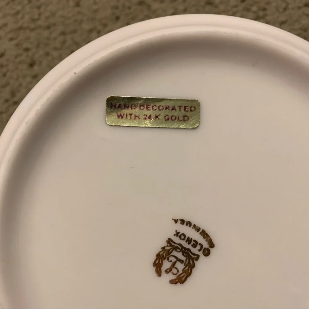 Lenox ceramic candy dish with 24 karat gold rim imperial design - Picture 7 of 8
